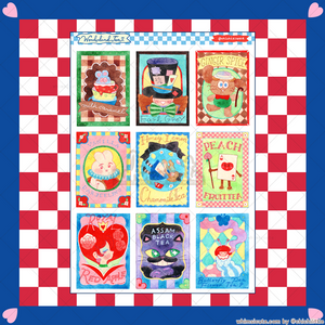 Watercolor Wonderland Tea Packs Sticker Sheet