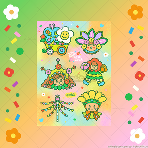 Flower Festival Sticker Sheet