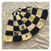Load image into Gallery viewer, Crocheted Beaded Bucket Hat - Badtz Maru
