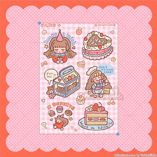 Cake Sticker Sheet