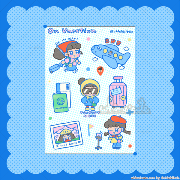 Vacation Sticker Sheet