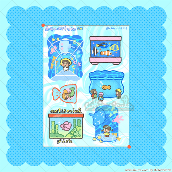 Aquarium Sticker Sheet