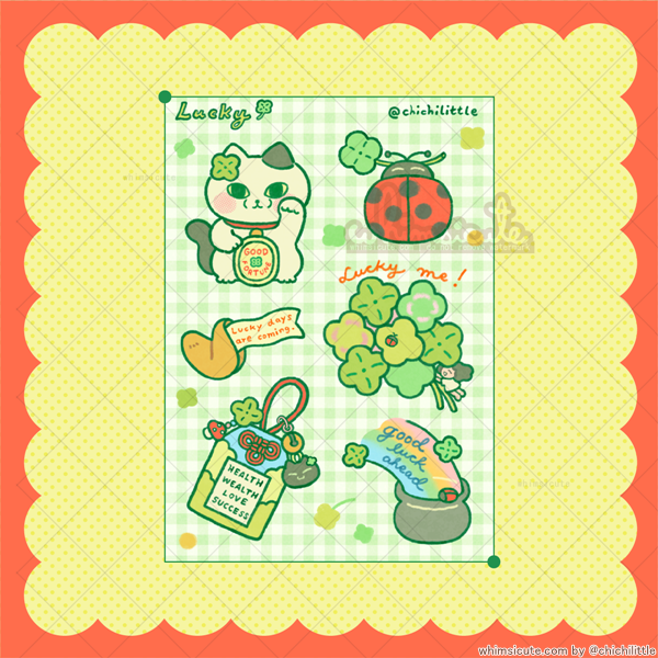 Lucky Sticker Sheet