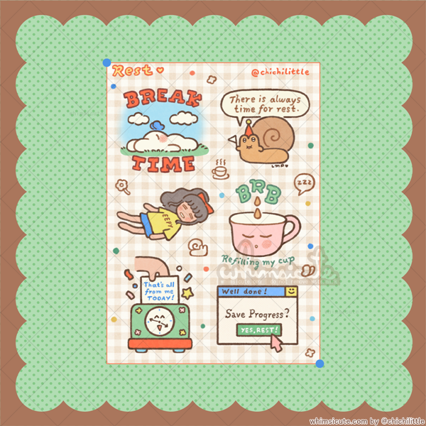 Rest Sticker Sheet