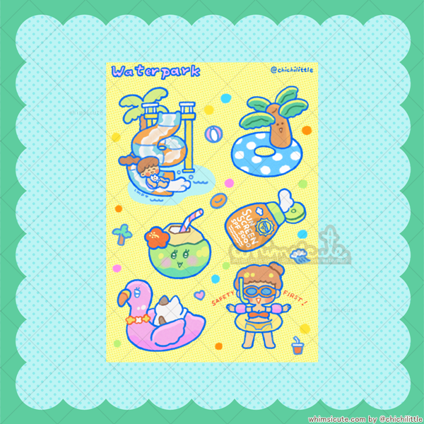 Waterpark Sticker Sheet