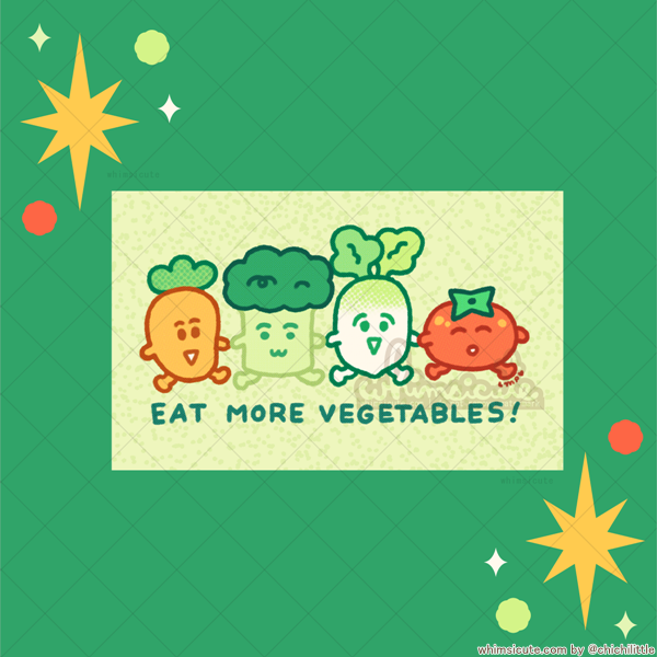 Eat More Vegetables - Vinyl Sticker