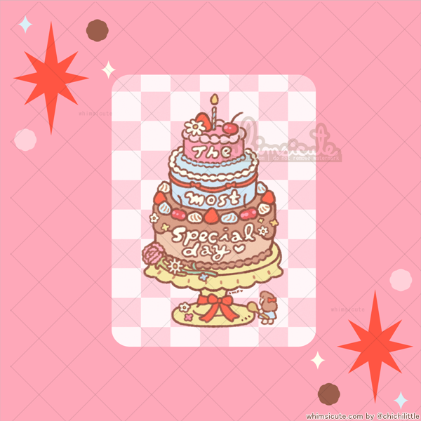 Special Day Cake - Vinyl Sticker