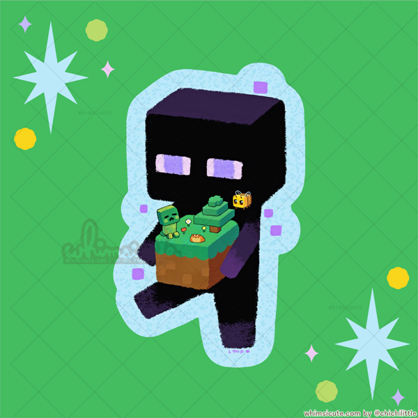 Minecraft Enderman - Vinyl Sticker