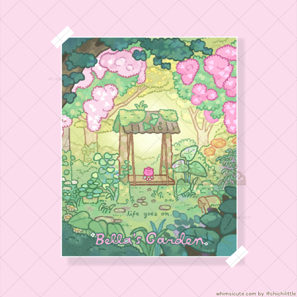 Bella's Garden Print 6in x 7.5in