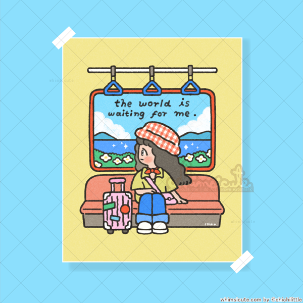 The World is Waiting For Me Print 6in x 7.5in