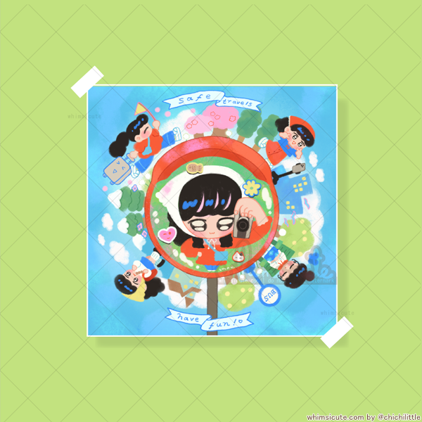 Solo Travel Print 6in x 6in