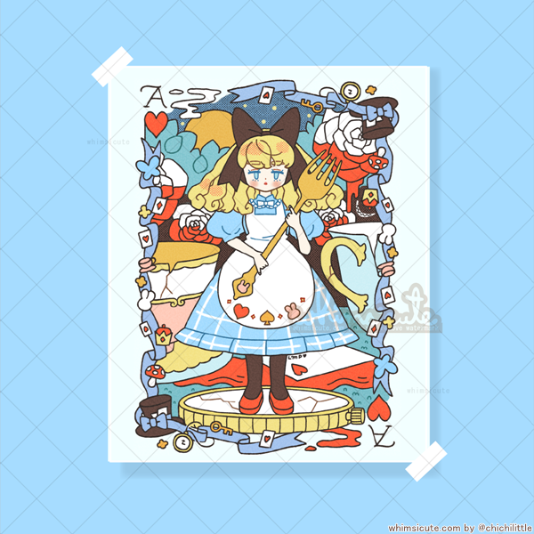 Alice in Wonderland Print 6in x 8in