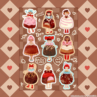 Watercolor Bonbons Sticker Sheet