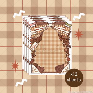 Chocolate Gift Loose Notes - 12 sheets
