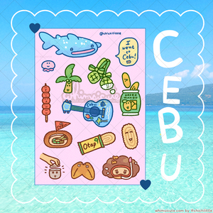 Cebu Travel Sticker Sheet