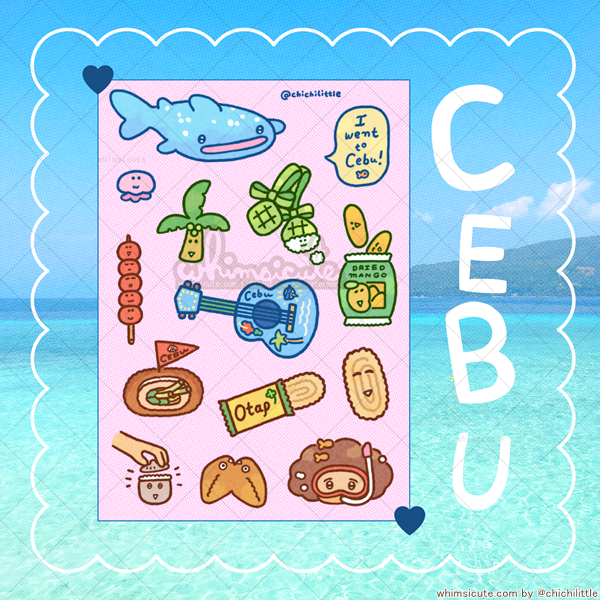 Cebu Travel Sticker Sheet