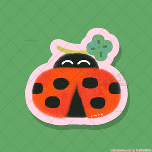 Ladybug Diecut Print 5.5in x 5in