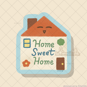 Home Sweet Home Diecut Print 5in x 5.5in