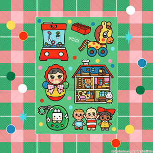 Toy Collection Sticker Sheet