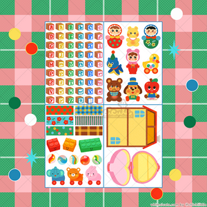 Toy Collection Sticker Sheet SET - Matte