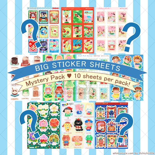 Mystery Pack ~ Big Sticker Sheets !