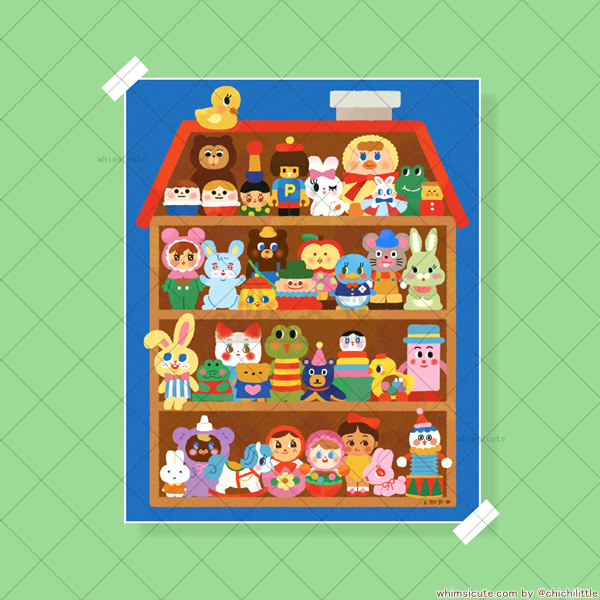 Toy Collection Print 6x7.5in