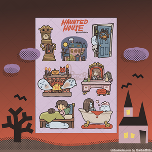 Haunted House Sticker Sheet