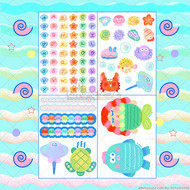 Magical Ocean Sticker Sheet SET - Paper