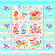 Watercolor Magical Ocean Sticker Sheet