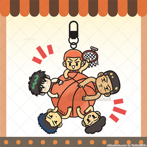 Slam Dunk Acrylic Charm (4")