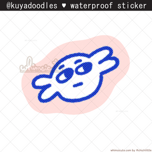 kuyadoodles - Friend shape Waterproof Sticker