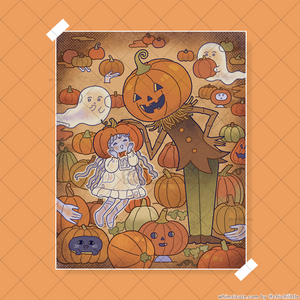 Pumpkin Patch Print 5x6.25in