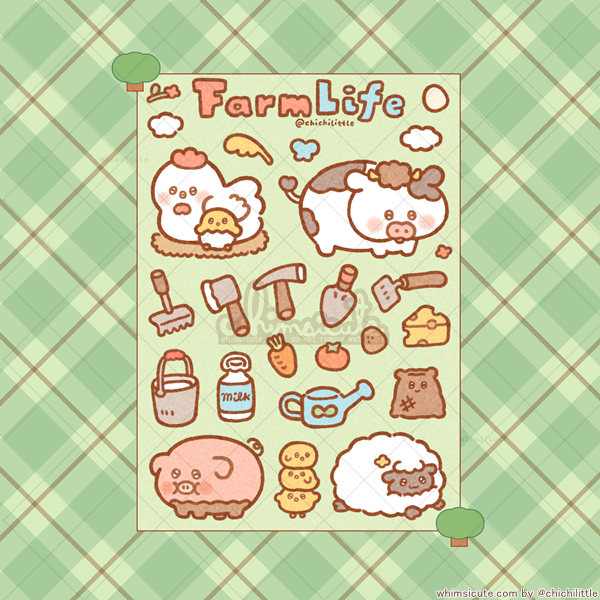 Farm Life Sticker Sheet