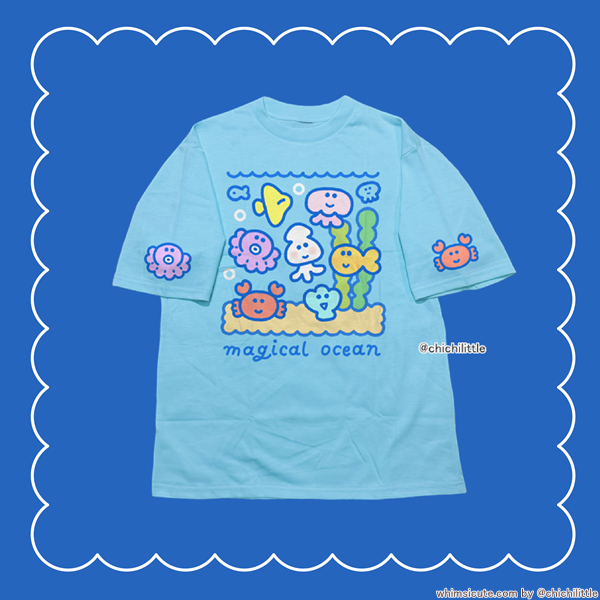 Magical Ocean T-Shirt (L. Blue)