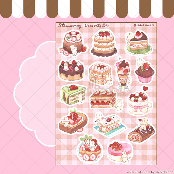 Kawaii Food Stickers for Sale