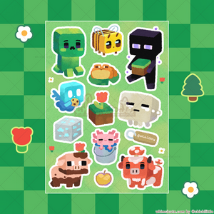Minecraft Fanart Sticker Sheet