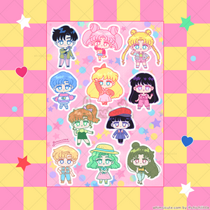 Sailormoon Fanart Sticker Sheet