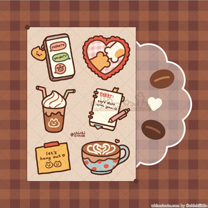 Coffee Date Sticker Sheet