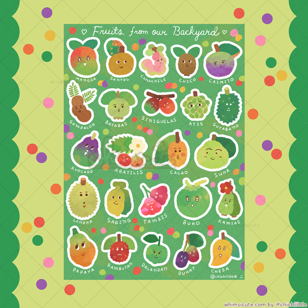 Backyard Fruits Sticker Sheet
