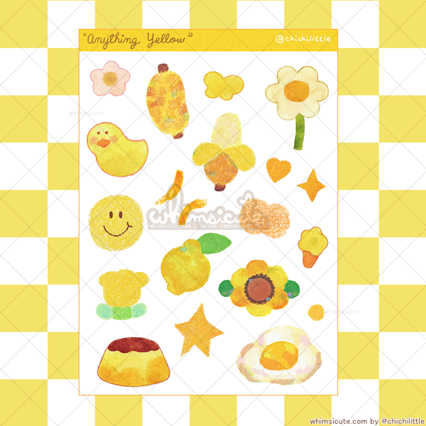 Anything Yellow Sticker Sheet