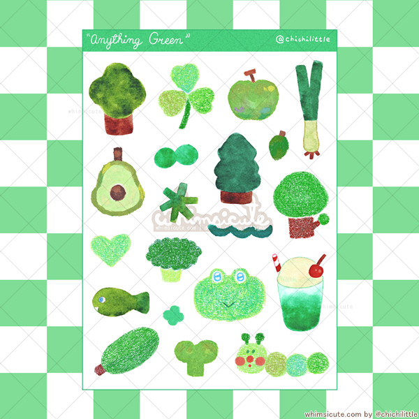 Anything Green Sticker Sheet