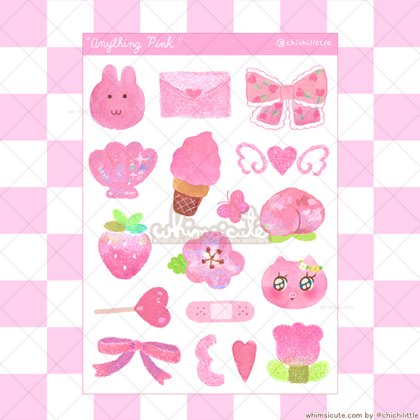 Anything Pink Sticker Sheet