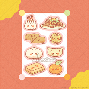 Lunar New Year Food Sticker Sheet