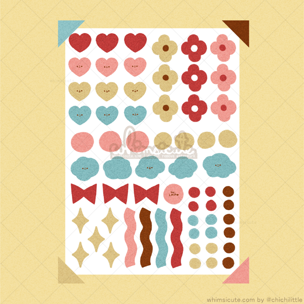 Tiny Shapes 02 Sticker Sheet