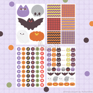 Halloween Sticker Sheet SET - Matte