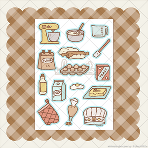 Baking Tools Sticker Sheet