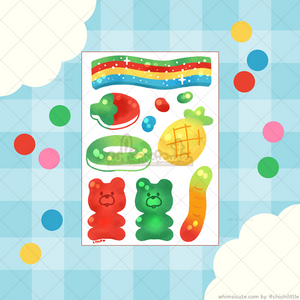 Gummies Sticker Sheet