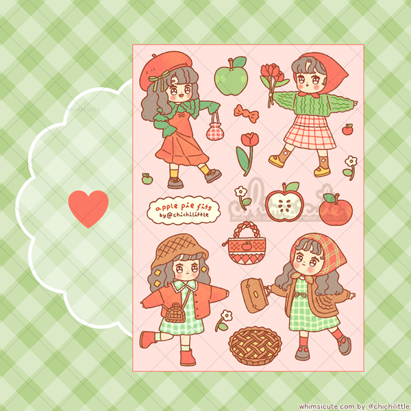 Apple Pie Fits Sticker Sheet