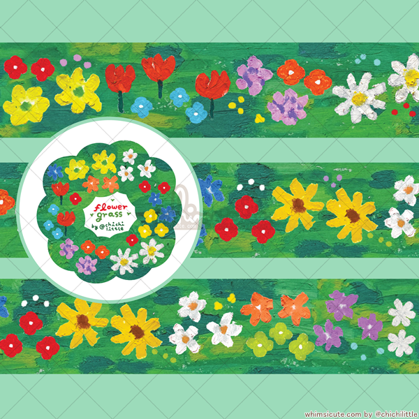 Flower Grass - Washi Tape
