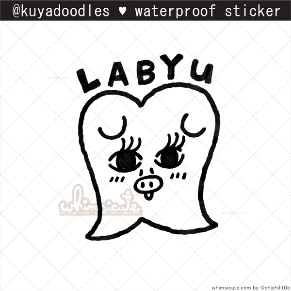 kuyadoodles - Labyu Waterproof Sticker